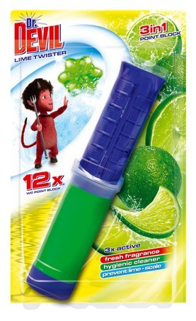 Dr. Devil WC point block Lime 75ml Dr. Devil WC point block Lime 75ml - Drogerie Koupelna a WC Vonné závěsky